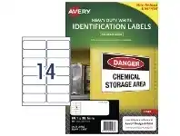 Officeworks Avery 14UP Heavy Duty Labels White 25 Sheets offer