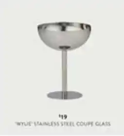 Domayne Wylie Stainless Steel Coupe Glass offer