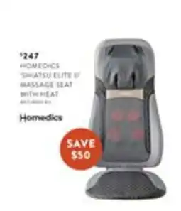 Domayne Homedics Shiatsu Elite IF Massage Seat with Heat offer