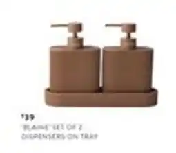 Domayne Blaine set of 2 dispensers on tray offer