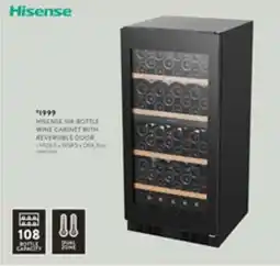 Domayne Hisense 108-Bottle Wine Cabinet with Reversible Door offer