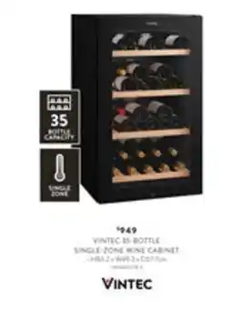 Domayne Vintec 35-Bottle Single-Zone Wine Cabinet offer