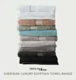 Domayne Sheridan 'Luxury Egyptian' Towel Range offer