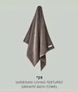 Domayne Sheridan Living Textures Granite Bath Towel offer