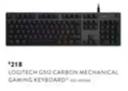 Domayne Logitech G52 Carbon Mechanical Gaming Keyboard offer