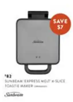 Domayne Sunbeam Express Melt n-Slice Toastie Maker offer