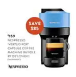 Domayne Nespresso Vertuo Pop Capsule Coffee Machine Bundle by DeLonghi offer