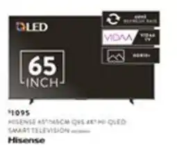 Domayne Hisense 65"/165CM Q65 4K" HD-QLED SMART TELEVISION offer