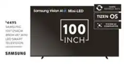 Domayne Samsung 100" 4K Mini LED Smart Television offer