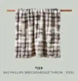 Domayne Bas Phillips 'Breckenridge' Throw - Steel offer