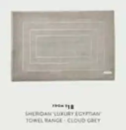Domayne Sheridan 'Luxury Egyptian' Towel Range - Cloud Grey offer