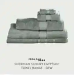 Domayne Sheridan 'Luxury Egyptian' Towel Range - Dew offer