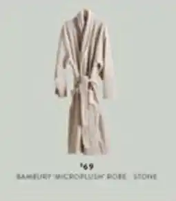 Domayne Bambury Microplush Robe Stone offer