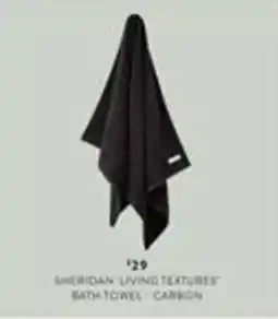 Domayne Sheridan Living Textures Bath Towel - Carbon offer