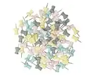 Officeworks Otto Wooden Push Pins 80 Pack Pastel offer