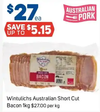 Wintulichs Australian Short Cut Bacon