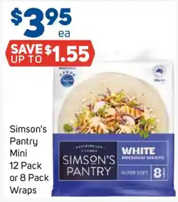 Foodland Simson's Pantry Mini Wraps offer