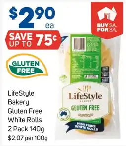 Foodland LifeStyle Bakery Gluten Free White Rolls offer