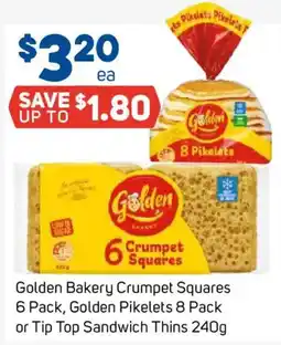 Foodland Golden Bakery Crumpet Squares offer