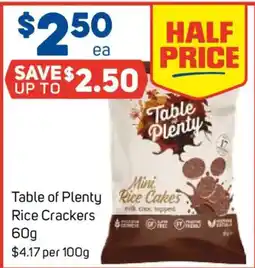 Foodland Table of Plenty Rice Crackers offer
