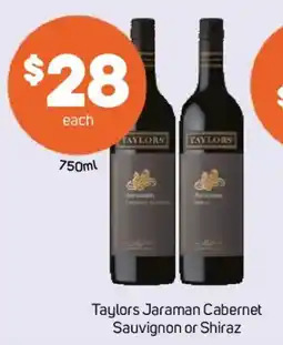 Foodland Taylors Jaraman Cabernet Sauvignon or Shiraz offer