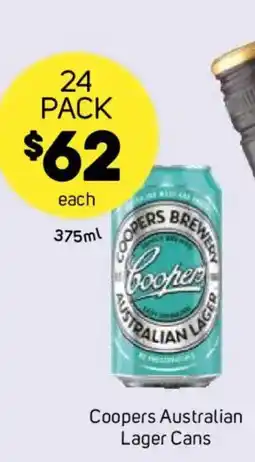 Foodland Coopers Australian Lager Cans offer