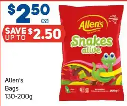 Foodland Allen's Snakes alive offer