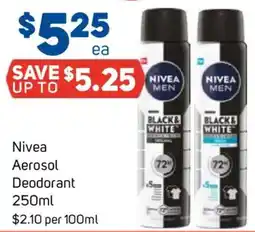 Foodland Nivea Aerosol Deodorant offer