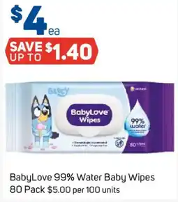 Foodland BabyLove 99% Water Baby Wipes offer
