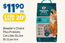 Foodland Breeder's Choice Plus Probiotic Cat Litter offer