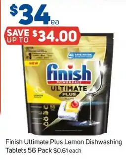 Foodland Finish Ultimate Plus Lemon Dishwashing Tablets offer