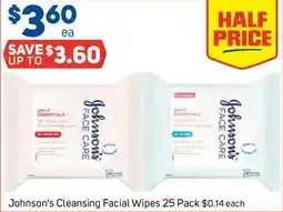 Foodland Johnson's Cleansing Facial Wipes offer