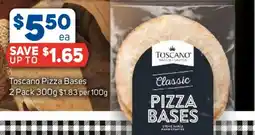 Foodland Toscano Pizza Bases offer