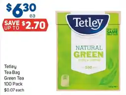 Foodland Tetley Tea Bag Green Tea offer