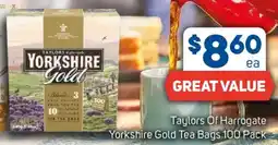 Foodland Taylors Of Harrogate Yorkshire Gold Tea Bags offer