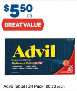 Foodland Advil Tablets offer