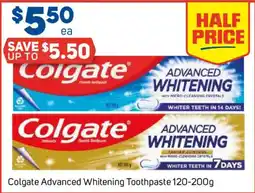 Foodland Colgate Advanced Whitening Toothpaste offer