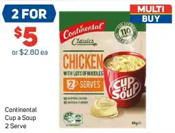 Foodland Continental Cup a Soup 2 Serve offer