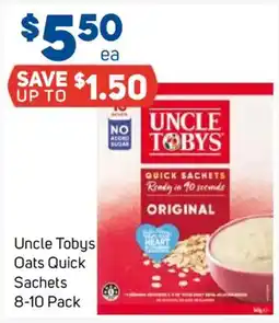 Foodland Uncle Tobys Oats Quick Sachets offer