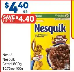 Foodland Nestlé Nesquik Cereal offer