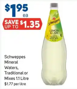 Foodland Schweppes Mineral Waters offer