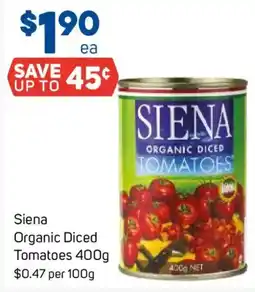 Foodland Siena Organic Diced Tomatoes offer