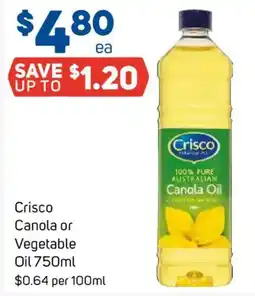 Foodland Crisco Canola Oil offer