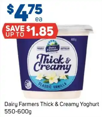 Foodland Dairy Farmers Thick & Creamy Yoghurt offer