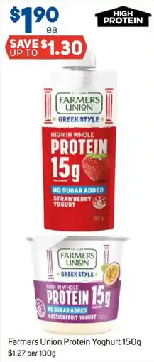 Foodland Farmers Union Protein Yoghurt offer