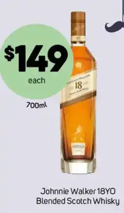 Foodland Johnnie Walker 18YO Blended Scotch Whisky offer