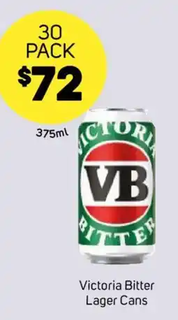 Foodland Victoria Bitter Lager Cans offer
