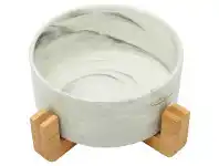Pet stock Buddy & Belle Ceramic Bowl on Stand - Marble offer
