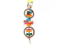 Avi One Toy Paper Rings with Wooden Blocks - 39cm