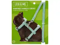Lexi & Me Dwarf Rabbit Adjustable Harness & Lead Set Medium
